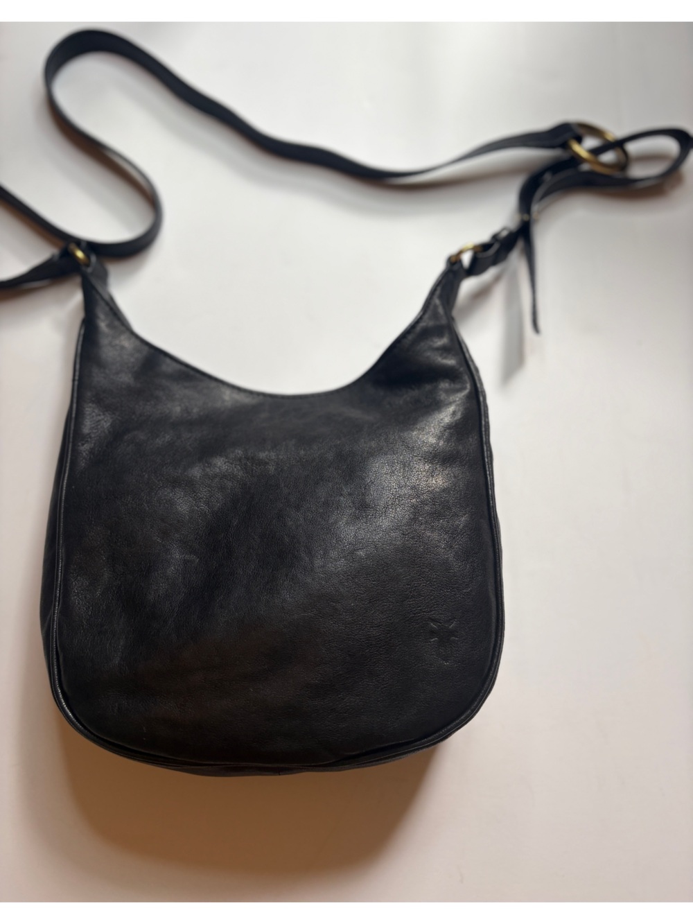 FRYE MADISON black LEATHER CROSS BODY SHOULDER BAG western nwt